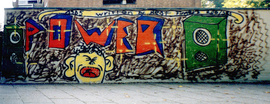 Power, von den Beat Fingers Tiger Sam und Siko Ortner, Hamburg Langenhorn 1985.