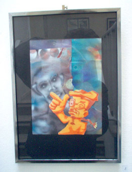 Ausstellung Stancelart von Siko Ortner vom 8. bis 22.Oktober 2008, in der Galerie Inkatt in Kattenturm, Bremen. Hier die Ansicht des fertiggestelten Ausstellungsaufbaus.